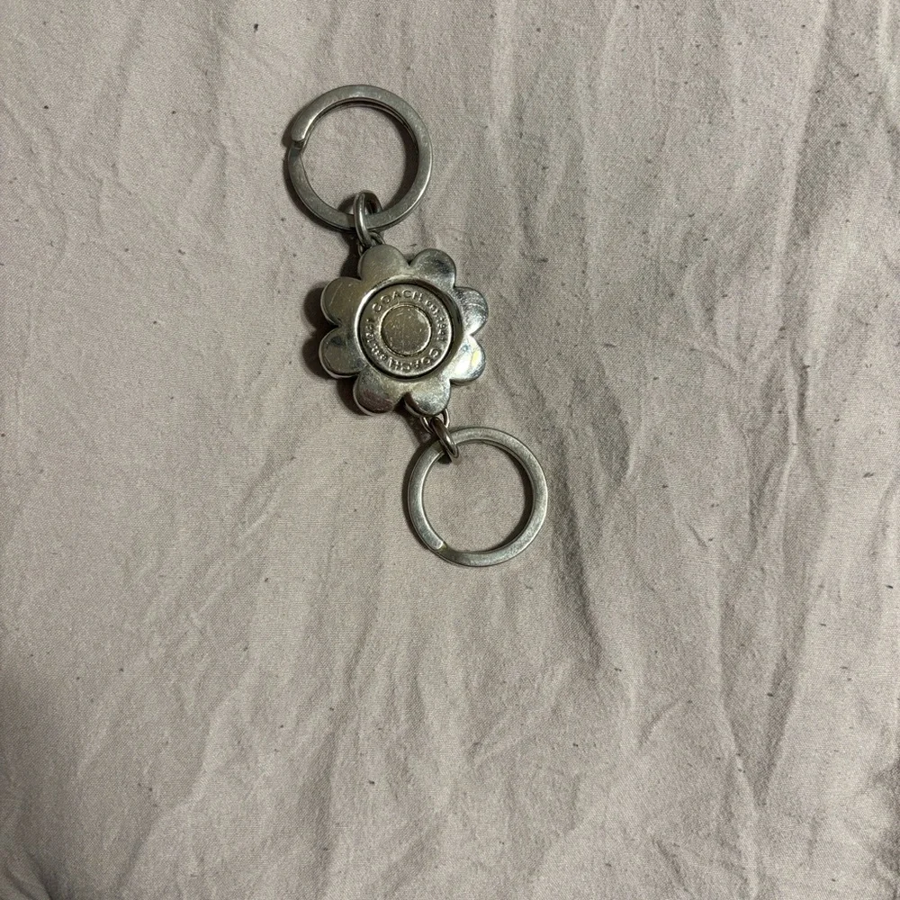 Coach Legacy Flower Charm Keychain - Picture 4 of 4